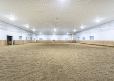 Professional equestrian training arena